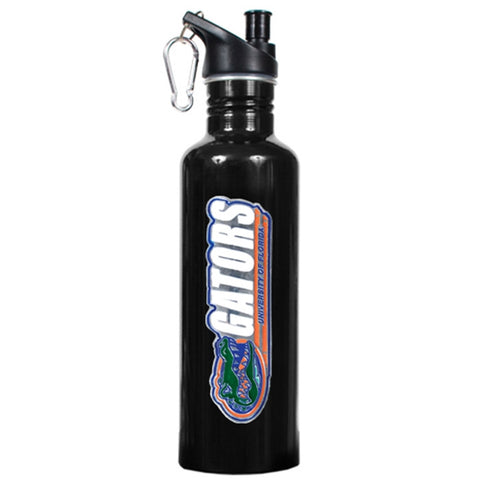Florida Gators 26oz Black Stainless Steel Water Bottle